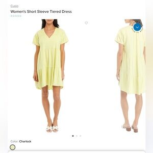 Cupio lemon yellow dress, large